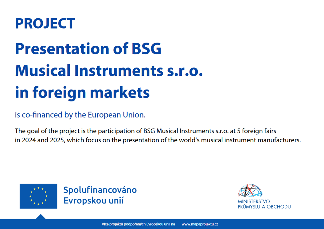 Presentation of BSG Musical Instruments s.r.o. in foreign markets
